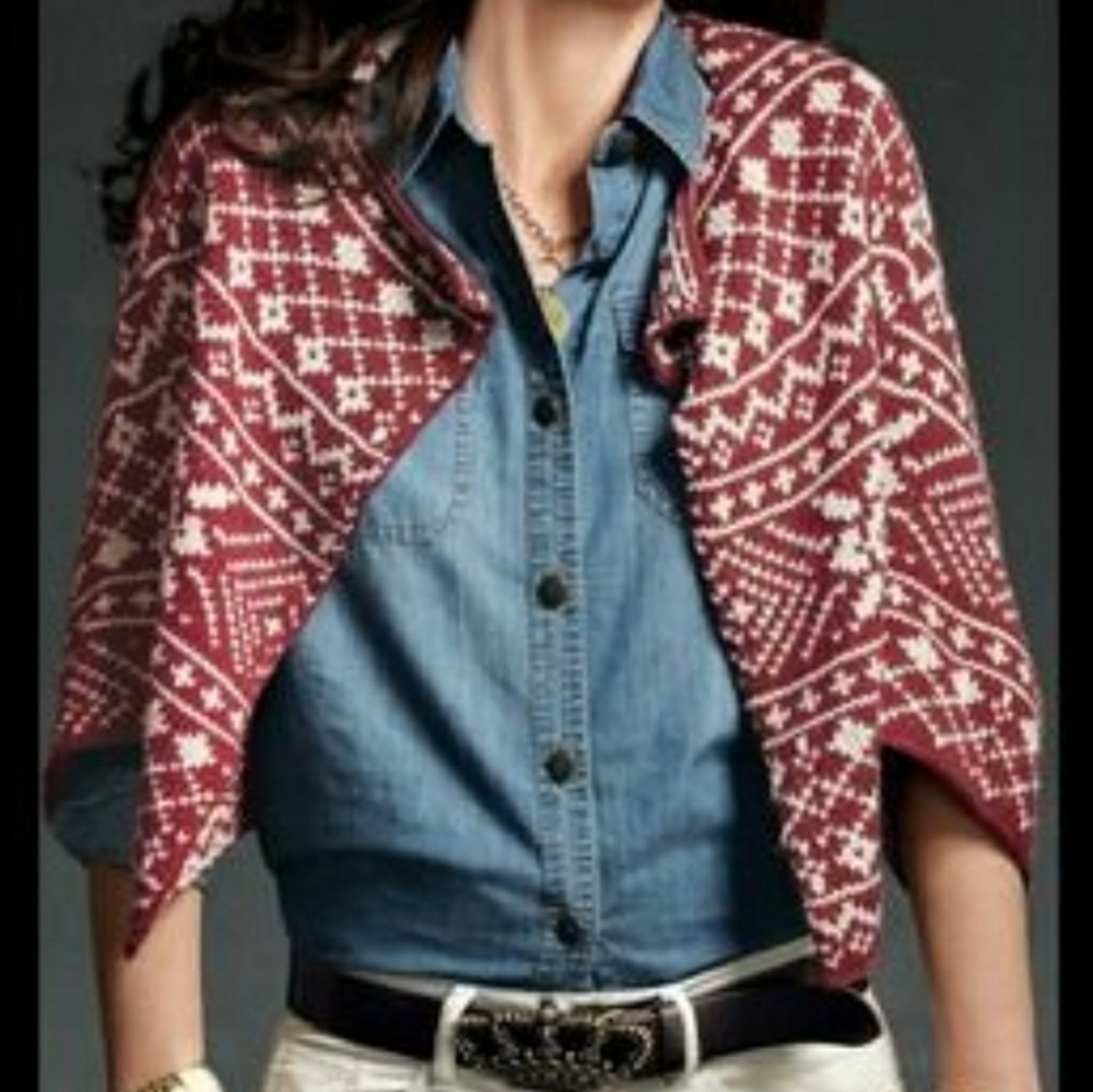 CAbi Fair Isle Shrug